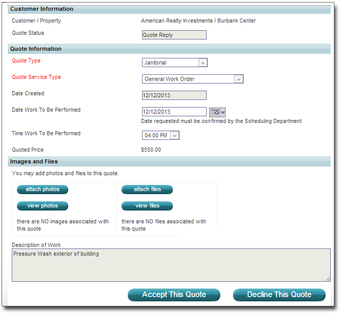 Janitorial Bid Software,eQuest Quote feature for Bidding & Estimates